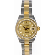 Rolex 2-tone Used Ladies Datejust Watch 179163