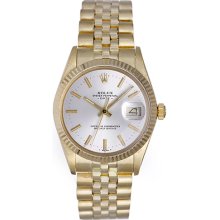 Rolex Date Men's 14k Yellow Gold Watch 15037