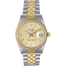 Rolex Date Men's 2-Tone Watch 15053