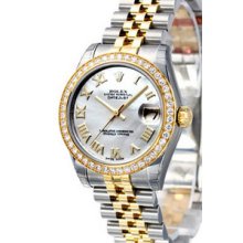 Rolex Datejust 31mm Two-Tone 46 Diamond Ladies Watch 178383