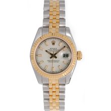 Rolex Datejust Used Ladies Steel & Gold Watch 179173