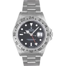 Rolex Explorer II Men's Stainless Steel Watch 16570 Black Dial