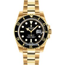 Rolex Gold Black Submariner 116618 K