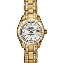 Rolex Ladies Pearlmaster Baguette Diamond Ladies Watch 80308BRIL