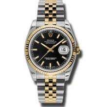 Rolex Oyster Perpetual Datejust 116233 BKSBRO MEN'S WATCH