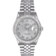 Rolex Turnograph Men's Steel Watch with Thunderbird Bezel 16264