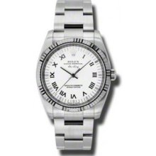 Rolex Watches AirKing White Gold Fluted Bezel 114234 wro