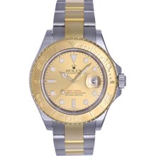 Rolex Yacht-Master Steel & Gold Men's Watch 16623 Champagne Dial