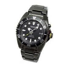 Seiko Kinetic Diver's Ion Plated Watch 200m SKA427P1 SKA427P