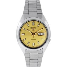 Seiko Men's Snxs81 Gold Dial S/s Bracelet Automatic Watch