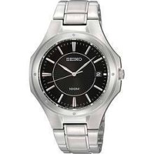 Seiko Men's Stainless Steel Casual Analog Dress Watch Sgef61