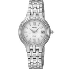 Seiko Silver Ladies 30M Solar Watch