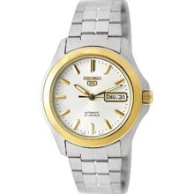 Seiko SNKK96 Two Tone Stainless Steel Seiko 5 Automatic Dial Link