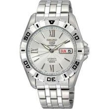 Seiko SNZH79 Stainless Steel Seiko 5 Sports Automatic Silver Dial