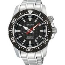 Seiko Sportura Diver Black Dial Men's Watch