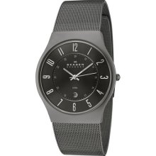 Skagen Gents Watch Slimline Gunmetal 233Xlstm