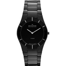 Skagen Men's 585XLTMXB Black Swiss Titanium Watch