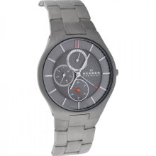 Skagen Men's Black Titanium Multi-function Watch ...