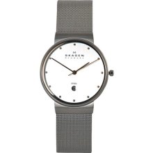 Skagen Men's Slimline Two-Tone/White Dial Watch - 355LGSC