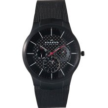 Skagen Men's Titanium Black Multifunction Black Dial - 809XLTBB