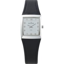 SKAGEN SKAGEN Leather and Silver Tone Watch