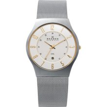 SKAGEN SKAGEN Two Tone Steel Mesh Watch