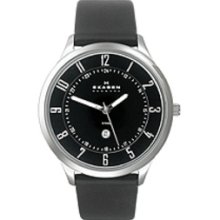 Skagen Steel Black Dial Men's Watch