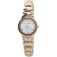 Skagen Women's Rose Gold Plated With Swarovski Elements Watch 812XSRXR