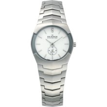 Skagen Women's Stainless Steel White Diamond Watch