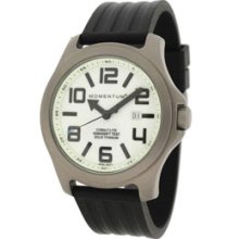 St. Mortiz Momentum Cobalt Lite Titanium Watch with Rubber Strap -