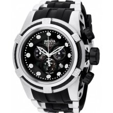 Stainless Steel 53mm Reserve Black Mother of Pearl Chronograph Timepiece