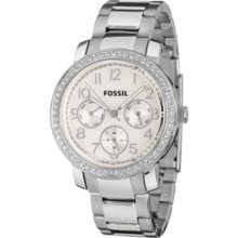 Stainless Steel Fossil Imogene Stainless Steel Watch - Jewelry