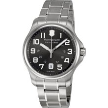 Stainless Steel Officer Gray Dial