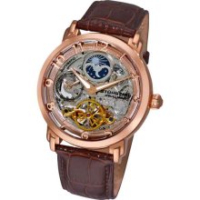 Stuhrling 165XL.3345K14 Winchester Revolution Auto Roseton Case Brown