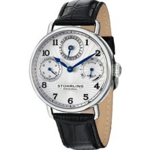 Stuhrling 467 33151 Coronate Mechanical Leather Strap Men's Watch