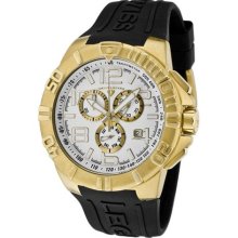 Swiss Legend 40118-YG-02S Men's Super Shield Chronograph Silver Dial G