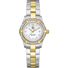 TAG Heuer Women's WAF1450.BB0825 Aquaracer Diamond Two-Tone Mother-of-