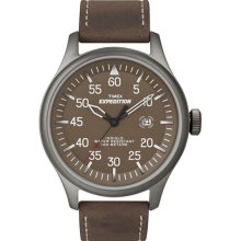 Timex Expedition Brown Leather Watch