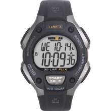 Timex Mens 30-Lap Ironman Watch with Black Resin Band
