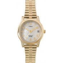 Timex T2m827pf Ladies Pearl Dial Expander Watch Rrp Â£49