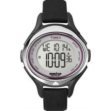 Timex Womens Ironman Triathlon All Day Sleek 50 Lap Chronograph Black Watch