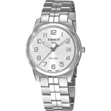 Tissot PR 100 Silver Dial Bracelet Mens Watch T0494101103201