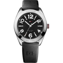 Tommy Hilfiger Black Silicone Women's Watch 1781257