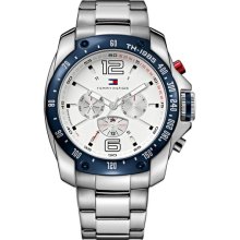 Tommy Hilfiger Chronograph Bracelet Watch Silver