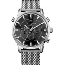 Tommy Hilfiger Chronograph Mesh Strap Watch