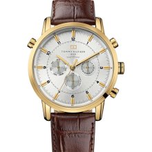 Tommy Hilfiger Croc-Embossed Leather Chronograph Mens Watch 1790874