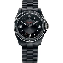 Tommy Hilfiger Women's Black Plastic Bracelet Watch