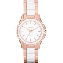 Two Tone Rose Glitz Dial Watch