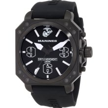 U.S. Marine Corps WA142 Men's Armor Aircraft Black IP Steel Black Dial