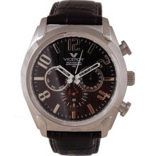 Viceroy Men's 40347-55 Black Leather Date Watch ...